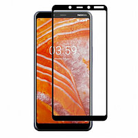 Защитное стекло 5D Perfect Protection 9H с полной проклейкой для Nokia 3.1+ 2018 Черное