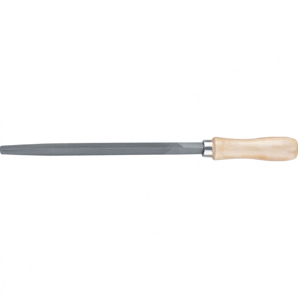 Напильник трехгранный 150 мм деревянная ручка Сибртех
