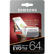Карта памяти Micro SDHC 64GB EVO Plus UHS-I Class 10 MB-MA64E/EU Samsung