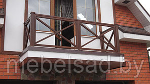 Перила-ограждение деревянное "Для Террасы,Балкона и Крыльца №17"
