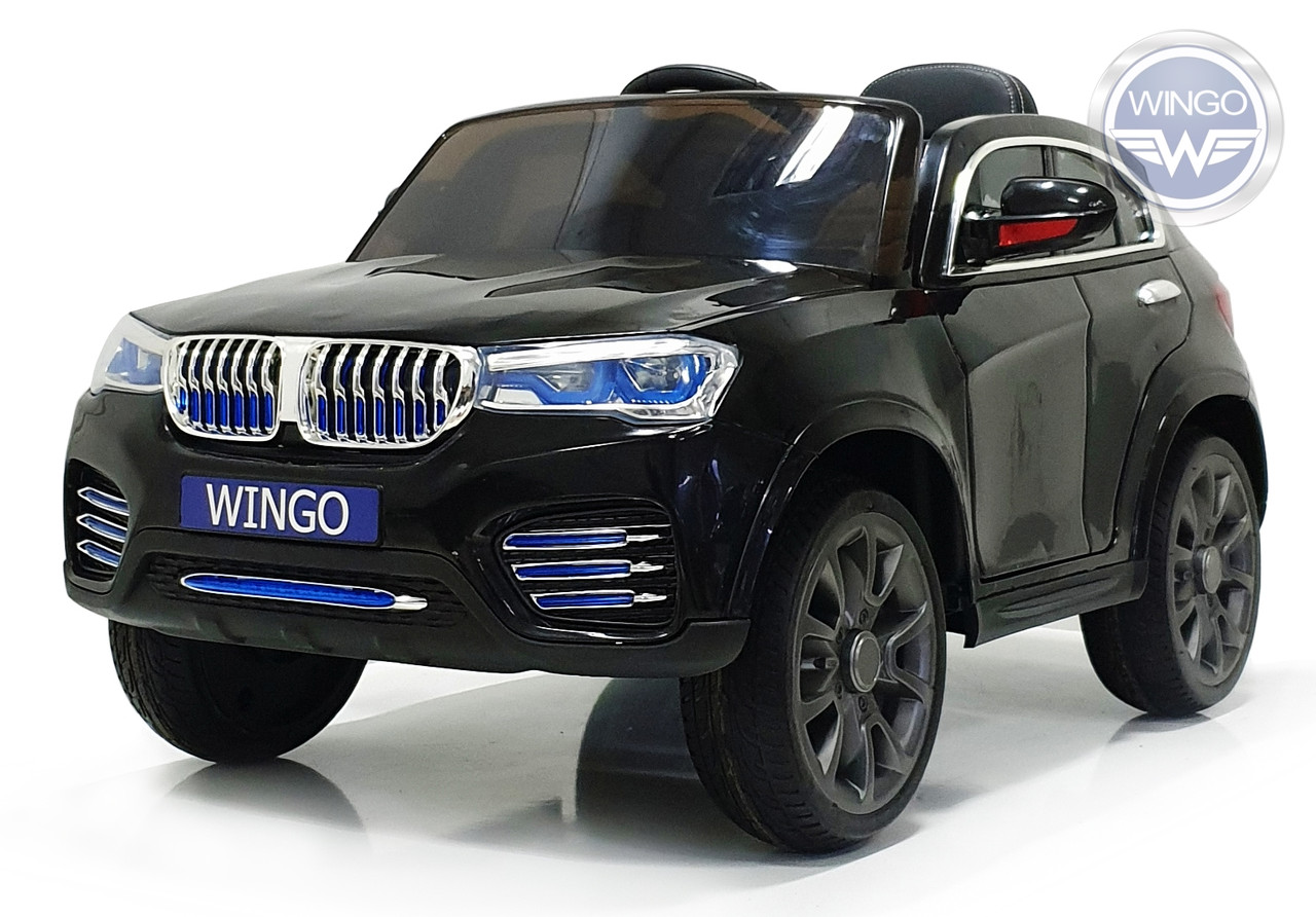 Детский электромобиль WINGO BMW X6 NEW LUX черный