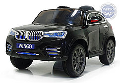 Детский электромобиль WINGO BMW X6 NEW LUX черный