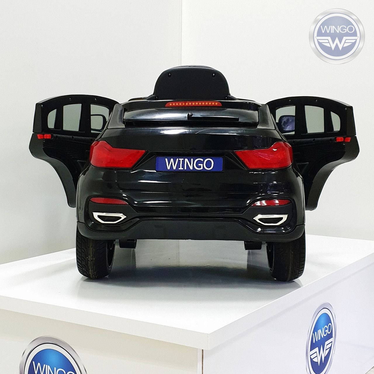 Детский электромобиль WINGO BMW X6 NEW LUX черный - фото 4 - id-p93333248