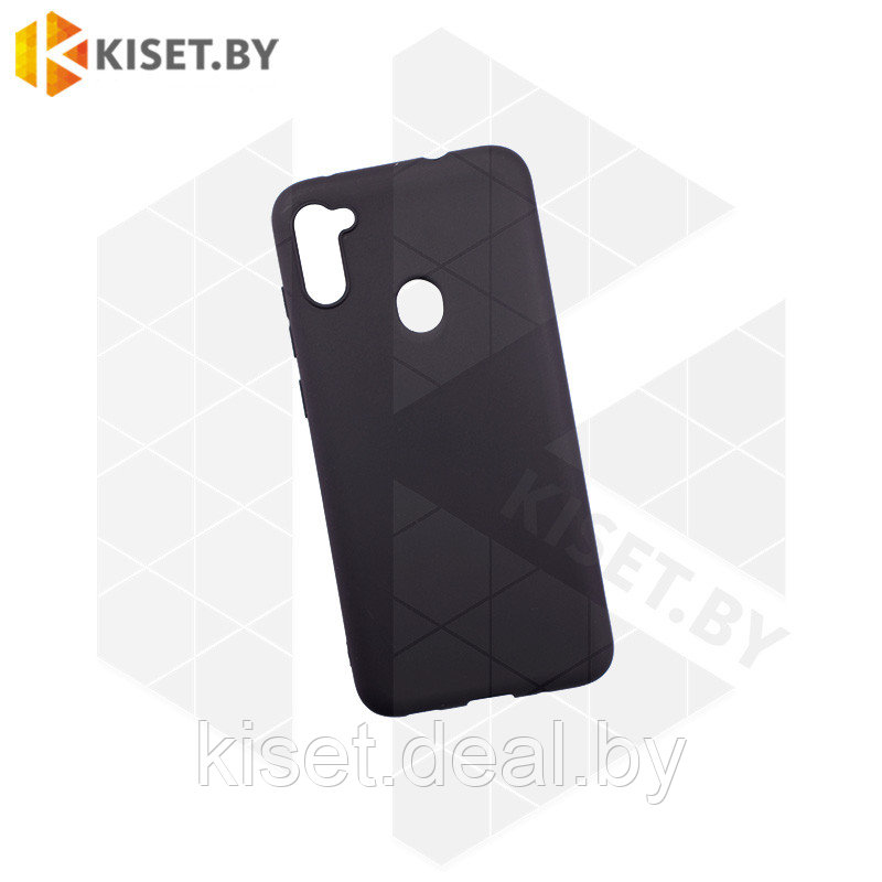 Силиконовый чехол KST MC для Samsung Galaxy A11 / M11 черный матовый - фото 1 - id-p133557608