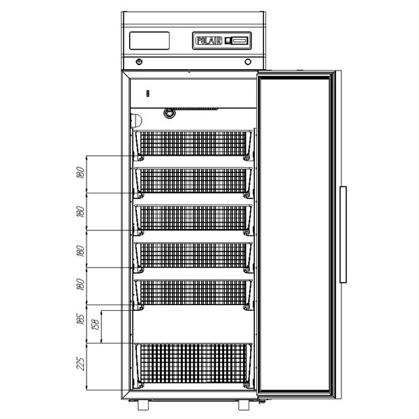 Шкаф холодильный POLAIR ШХФ-0,5 с 6 корзинами - фото 2 - id-p133568642