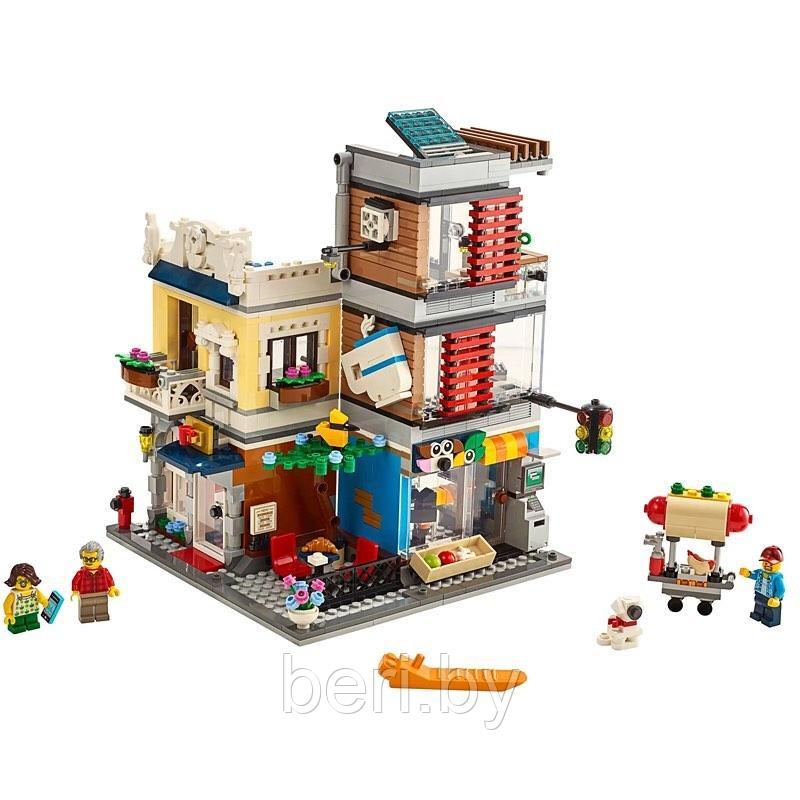 11401 Конструктор Lari Create "Зоомагазин и кафе в центре города", Аналог Lego 31097, 985 деталей - фото 4 - id-p133639525