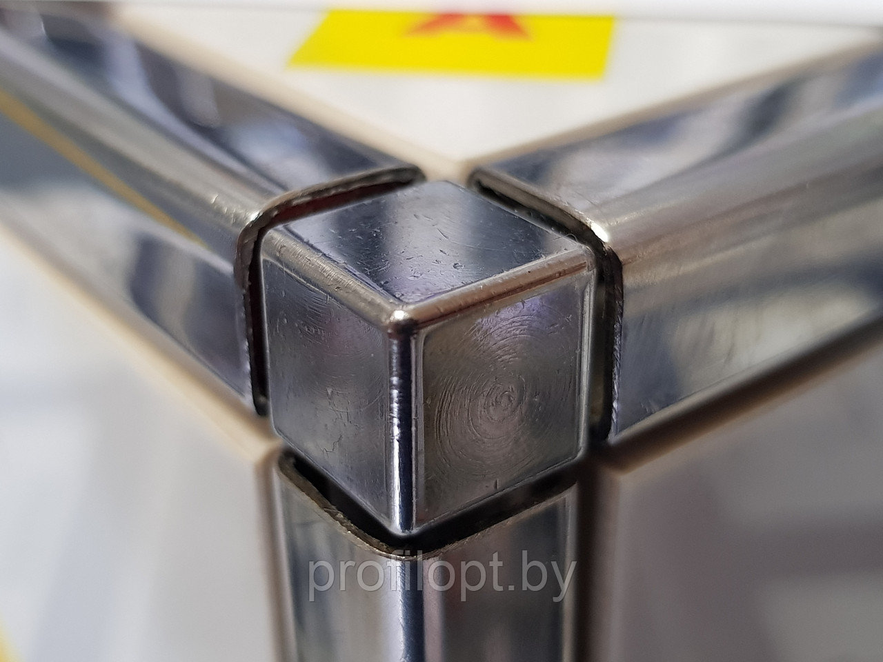 Заглушка ( соединитель трехплоскостной ) для профилей под плитку из нержавеющей стали - фото 2 - id-p133642645