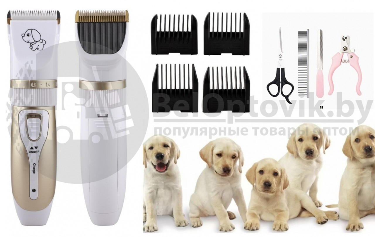 Машинка электрическая (грумер)для стрижки животных PET Grooming Hair Clipper kit - фото 2 - id-p128323737