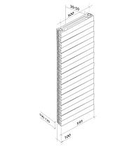 Радиатор биметаллический Royal Thermo Piano Forte Tower BIANCO TRAFFICO 18, фото 2