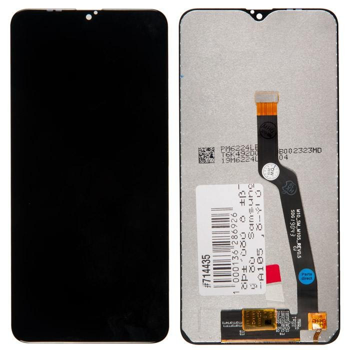 Дисплей (экран) для Samsung Galaxy A10 (A105) original с тачскрином, черный - фото 1 - id-p90161735