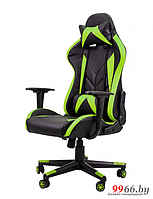 Игровое геймерское кресло для компьютера Raybe K-5903 зеленое стул компьютерный для геймера