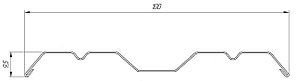 Штакетник Twin 0,5 Quarzit Cuprum Steel, фото 2