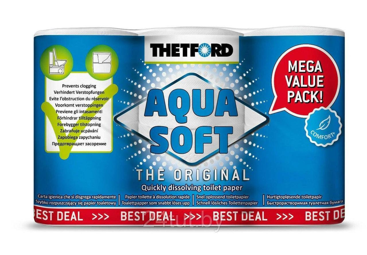Туалетная бумага растворимая 6 рулонов Thetford Aqua Soft для биотуалета