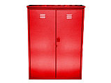 Шкаф оцинк. разборный красного цвета на 2 баллона ,  ( 2х50 л.), фото 2