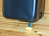 Бак для душа "Альтернатива" 100 л  с пластиковым шаровым краном (черный), фото 4