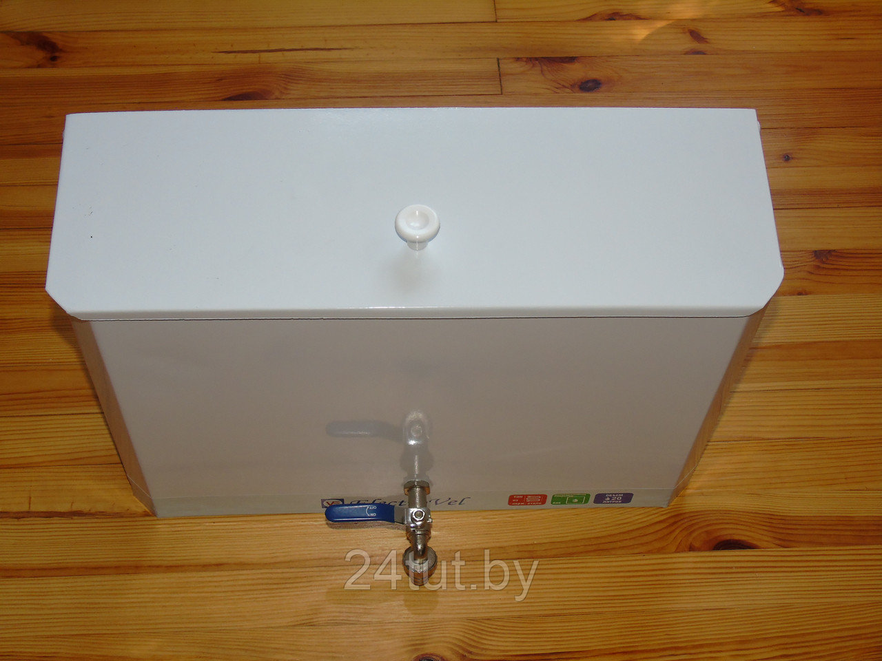 Бак для воды"ElectroVel" цвет Белый 20 л.(Без ЭВН) (мет.кран) - фото 3 - id-p133690532