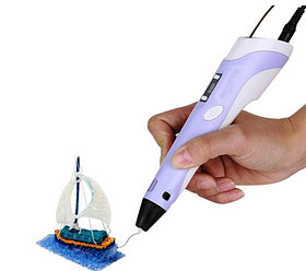 3D Ручка с LCD-дисплеем (2 поколение) 3DPEN-2 (голубая, фиолетовая, желтая)