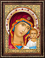 Картина стразами "Икона Казанская Богородица"