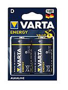 Батарейки Energy LR20/BP2 D Varta