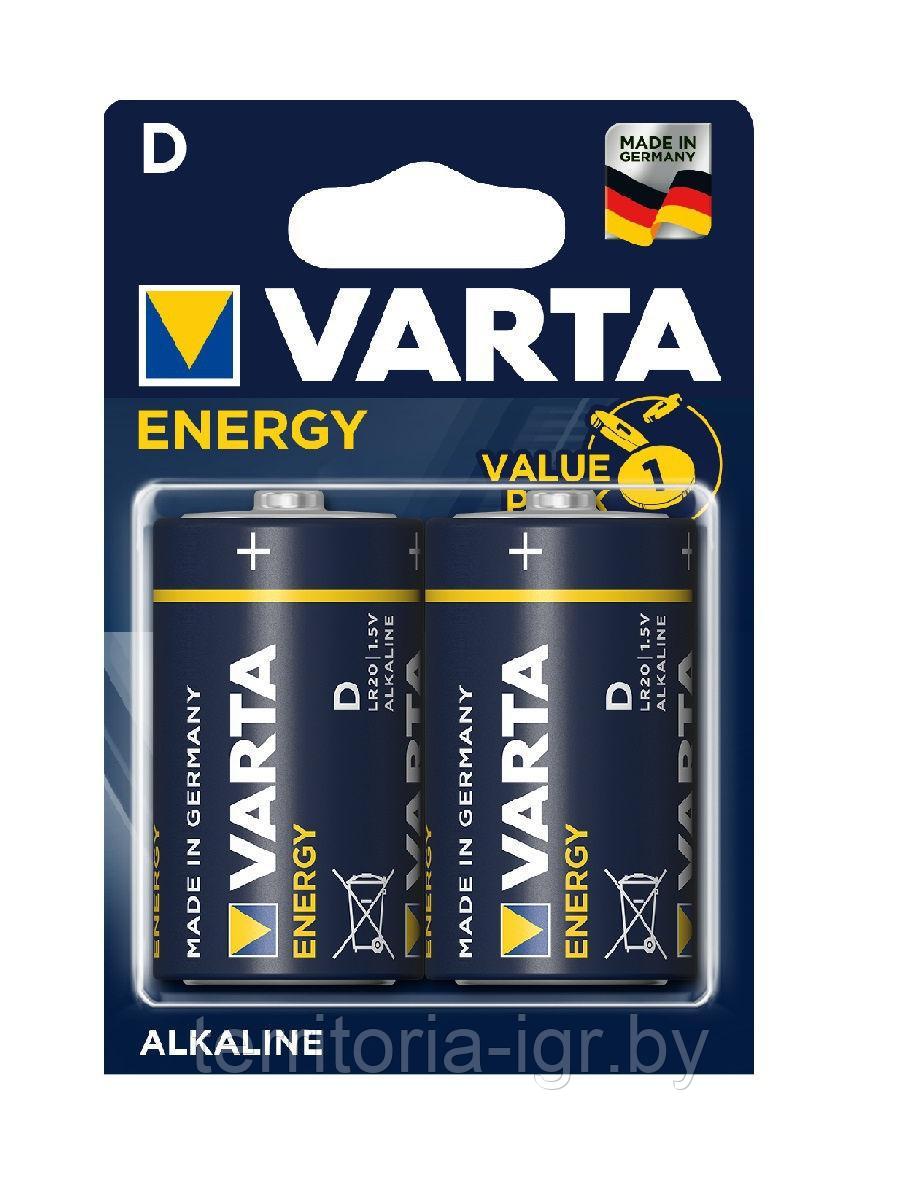 Батарейки Energy LR20/BP2 D Varta - фото 1 - id-p133743710