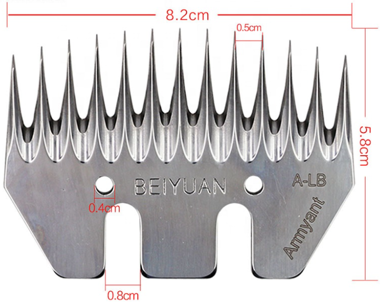 Нижний нож Beiyuan A-LB-13 зубьев. универсальный для овец - фото 2 - id-p133746111