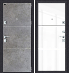 Двери входные металлические Porta M П50.П50 (AB-4) Dark Concrete/Angel