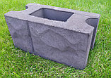 Блоки для забора бетонные "рваный камень" 300*300*200мм, фото 2