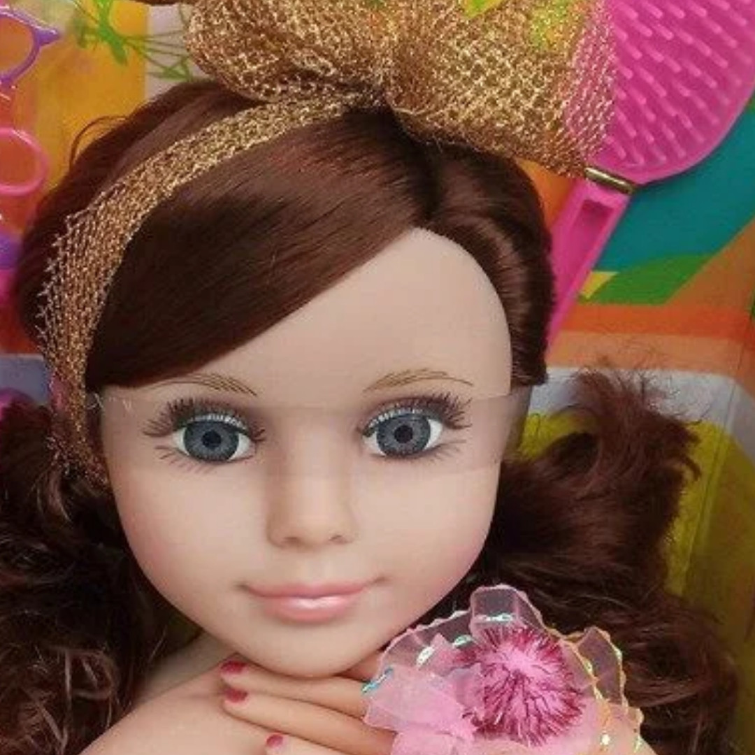 Детская Кукла манекен с аксессуарами для причесок арт. 3392 для девочек