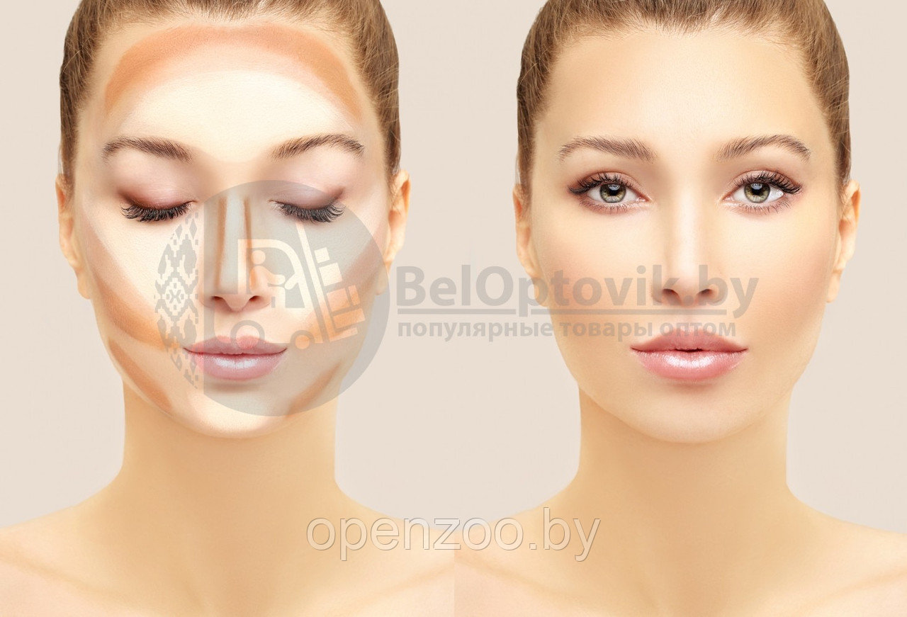 Хайлайтер для макияжа лица MSYAHO Powder Highlighter Pretty 3 color mix (3 тона х 10,5 g) Тон 02 - фото 9 - id-p133757953