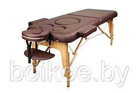 Стол массажный для беременных и полных Atlas Sport складной деревянный (70 см, 2 секции, сумка)