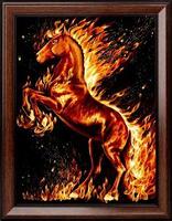 Картина стразами "Огненный конь"