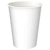 Стакан бумажный одноразовый 350 мл (однослойный) белый