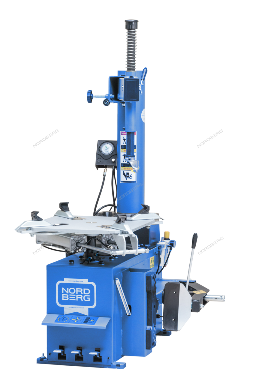 Шиномонтажный полуавтоматический станок, 2 скорости, взрывная подкачка NORDBERG 4639 (380В)