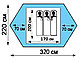 Палатка туристическая "Лиса 3", фото 2
