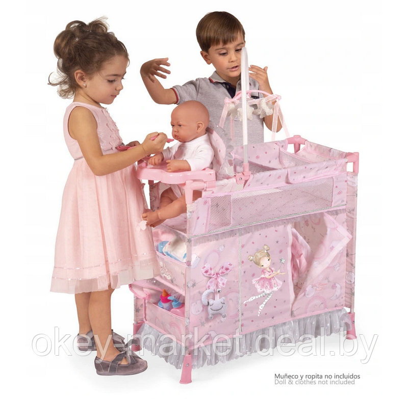 Кроватка-игровой центр с аксессуарами для куклы серии Мария 53034, фото 2