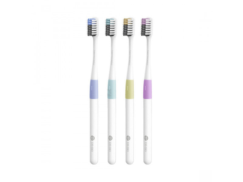 Набор зубных щеток Xiaomi Bass Soft Toothbrush (4pcs/Pack) - фото 1 - id-p133783780