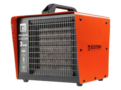 Нагреватель воздуха Ecoterm EHC-03/1D, 3 кВт - фото 1 - id-p105203388