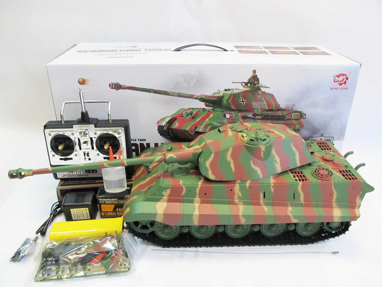 Радиоуправляемый танк German King Tiger (3888-1) 1:16 - фото 2 - id-p9646760