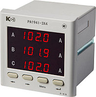 PA194I-3К4 Амперметр цифровой трехканальный 83х83