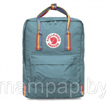 Рюкзак KANKEN(КАНКЕН) Ocean BLUE Classic Rainbow с радужными ручками
