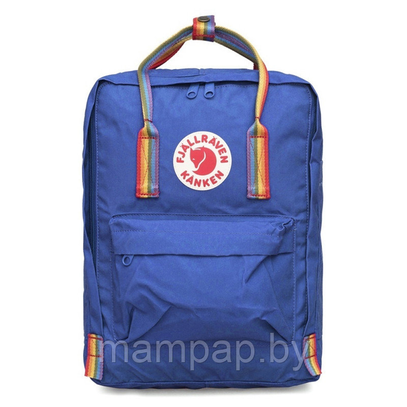 Рюкзак Fjallraven KANKEN Classic Blue Rainbow с радужными ручками