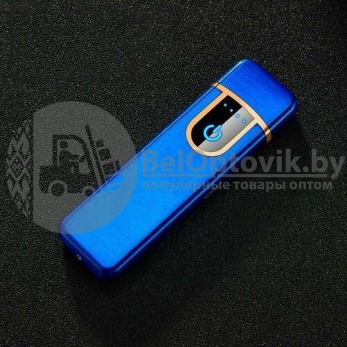 Сенсорная USB-зажигалка Lighter Синий - фото 3 - id-p133809171