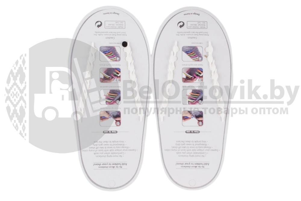 Универсальные силиконовые шнурки для обуви Микс цветов - фото 4 - id-p133809179