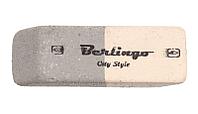 Ластик Berlingo City Style 42*14*8 мм, серый с белым