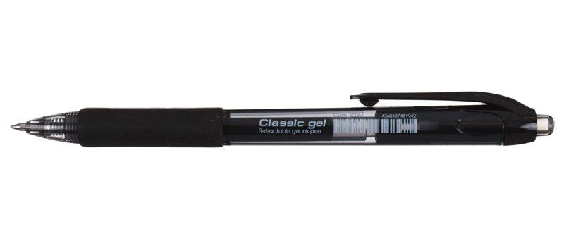 Ручка гелевая автоматическая Berlingo Classic Gel корпус дымчатый, стержень черный - фото 1 - id-p133811758