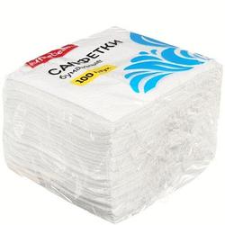 Салфетки сервировочные бумажные OfficeClean 23*23 см, 100 шт., белые
