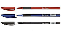 Ручка шариковая одноразовая Berlingo Metallic Pro корпус ассорти, стержень синий