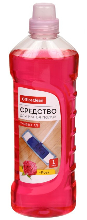 Средство для мытья полов Office Clean «Универсал» 1000 мл, «Роза» - фото 3 - id-p133811985