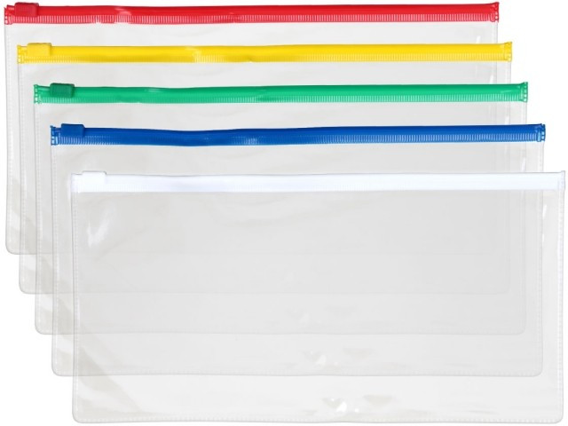 Папка-конверт пластиковая на молнии Berlingo А6+ 255*130 мм, толщина пластика 0,15 мм, прозрачная - фото 1 - id-p133811988
