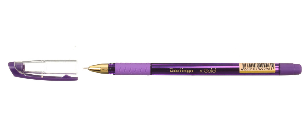 Ручка шариковая Berlingo xGold корпус фиолетовый, стержень фиолетовый - фото 2 - id-p133812029